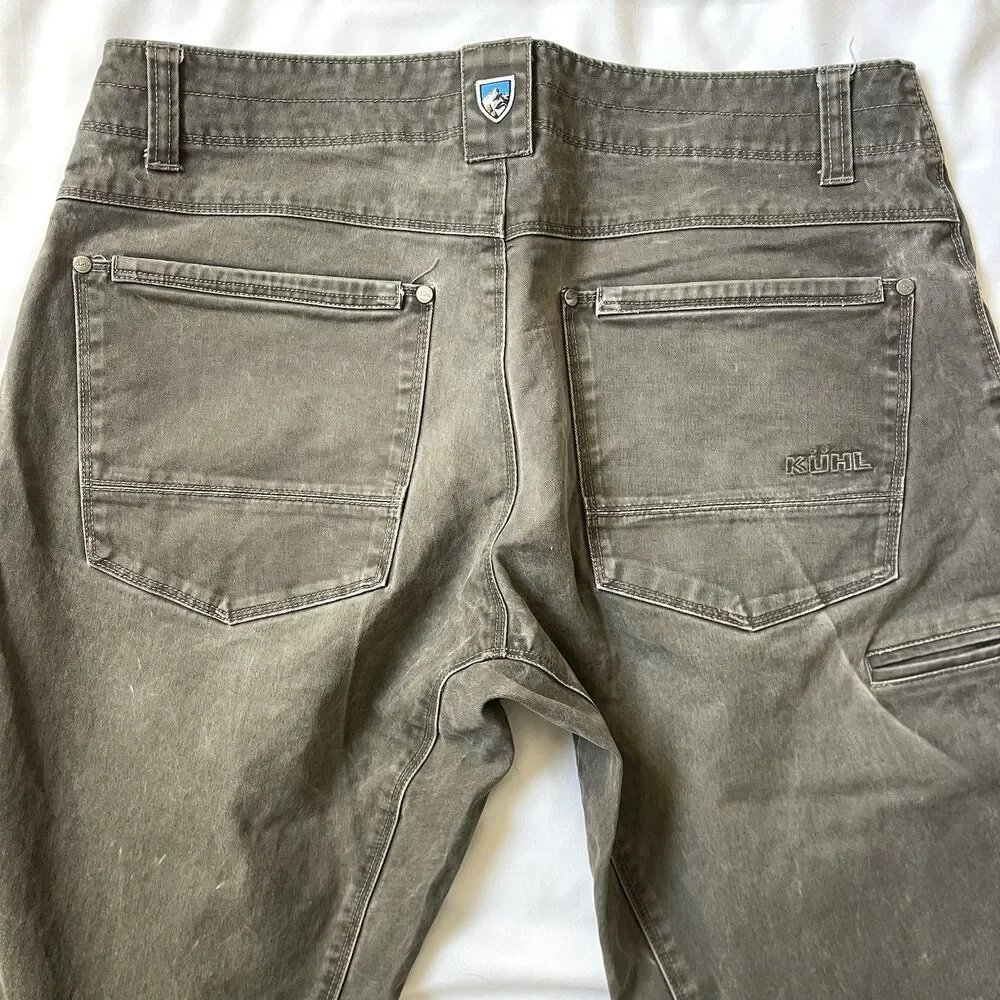 Kuhl RYDR Pants Mens 34 X 32 Vintage Patina Dye Ryder Gray Hiking Outdoors Work